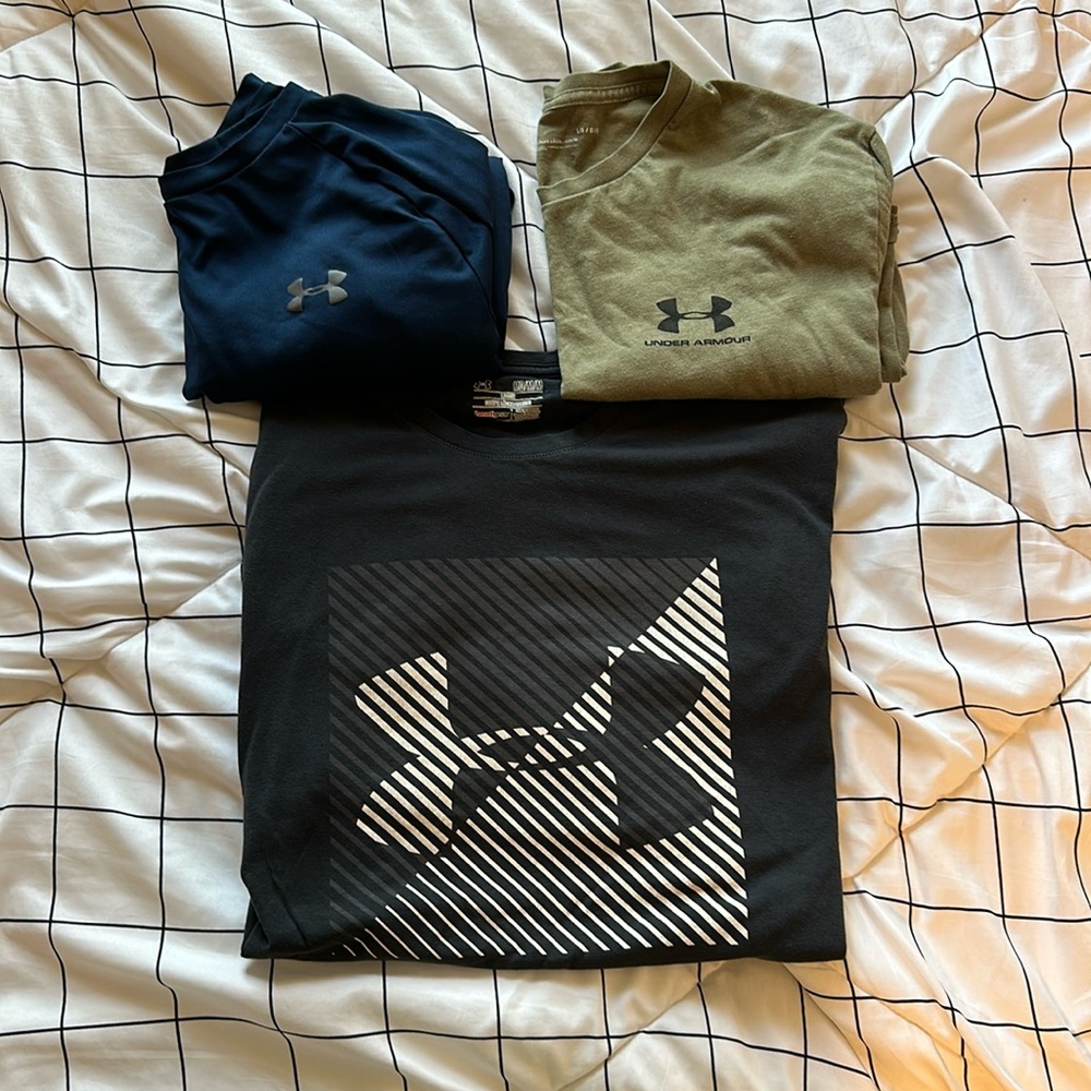 3 Pack Of Mens Under Armour T-Shirts